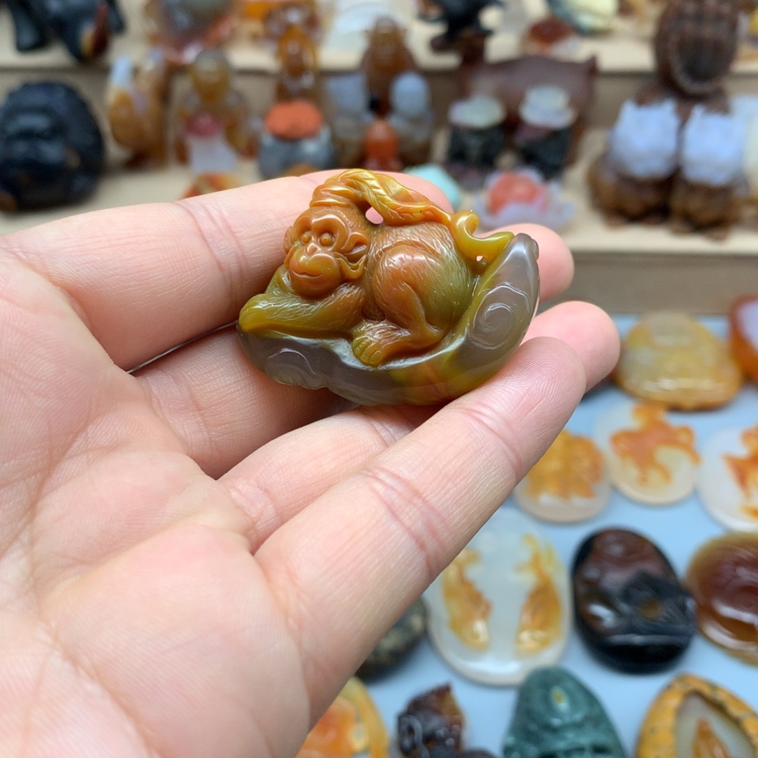 未镶嵌吊坠(不含链)玛瑙/玉髓