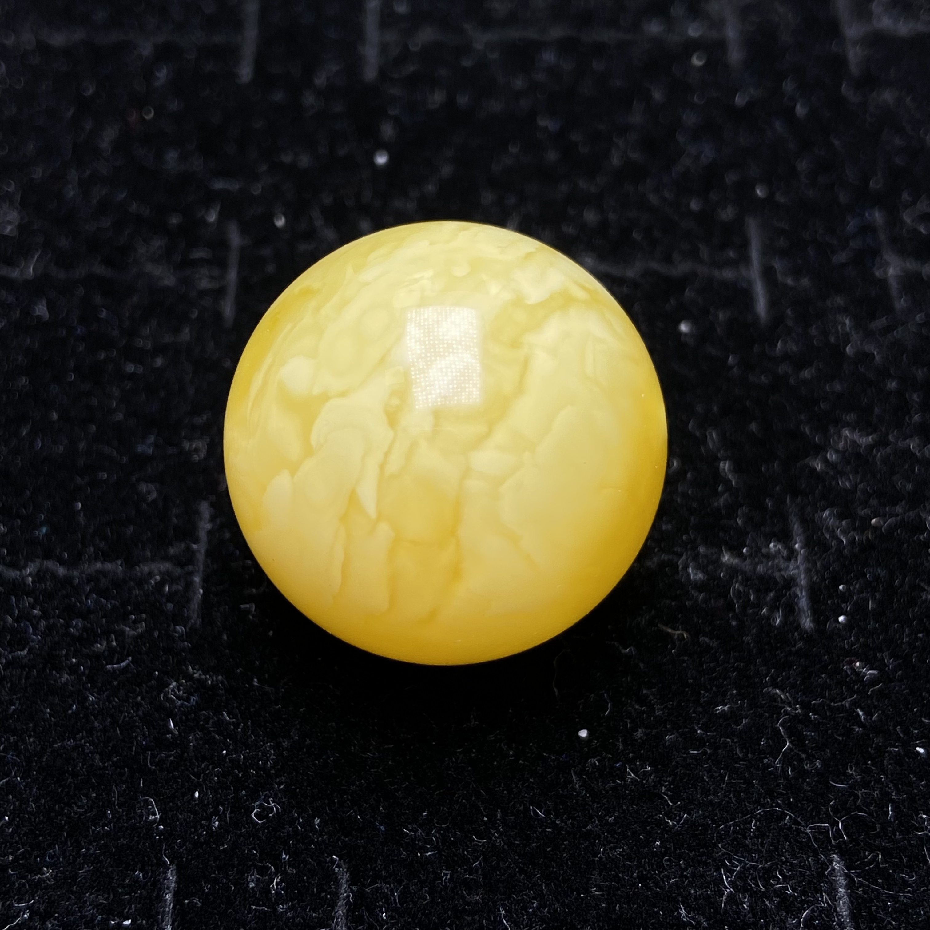 34号【星筠珠宝】21.8mm瓷白意境单珠珠宝玉石