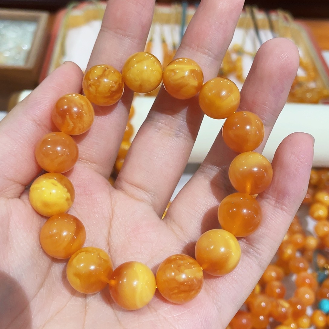 蜜蜡手链未镶嵌手串