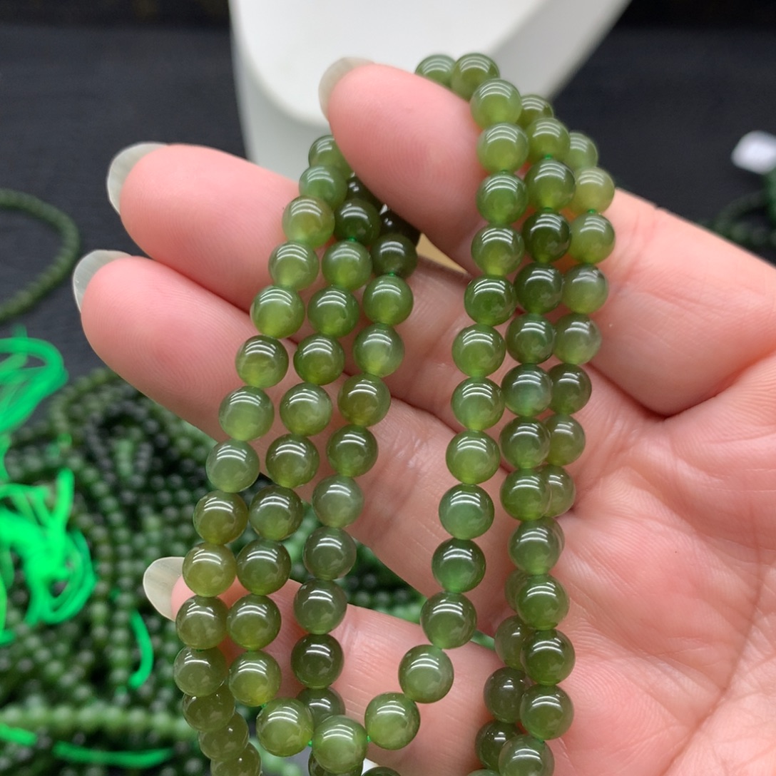 和田玉未镶嵌手链6