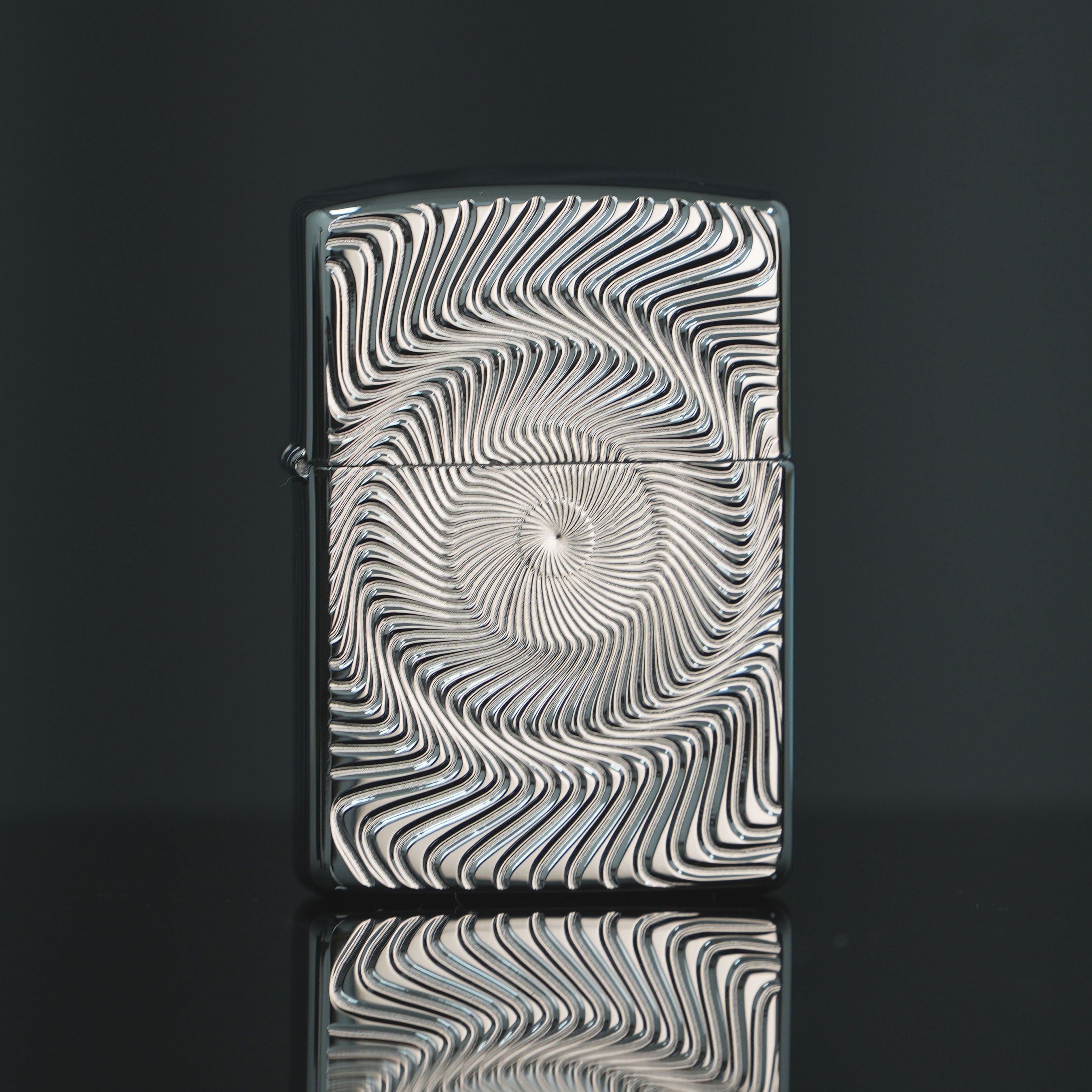 ZIPPO/之宝盔甲回旋纹黑色官方正品打火机男士个性花纹DYJ1