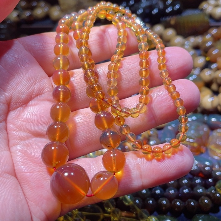 未镶嵌琥珀手链天然