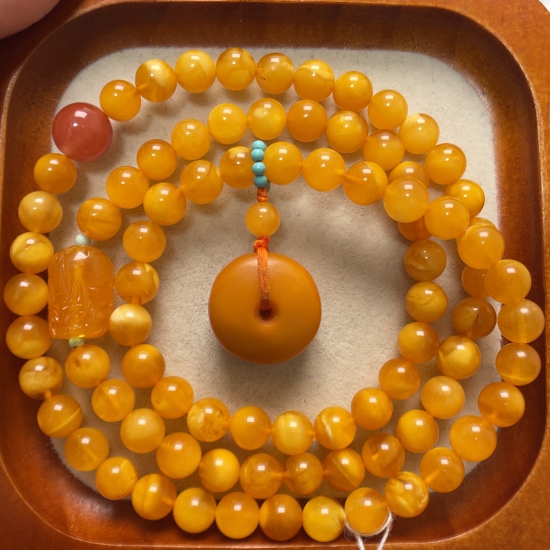 蜜蜡未镶嵌手串蜜蜡