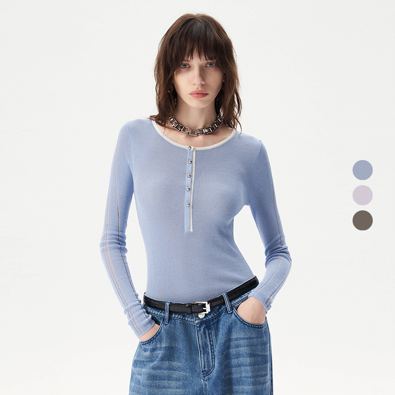 【流光风】IRO Night 镂空针织打底衫薄款修身老钱风法式轻奢25新款