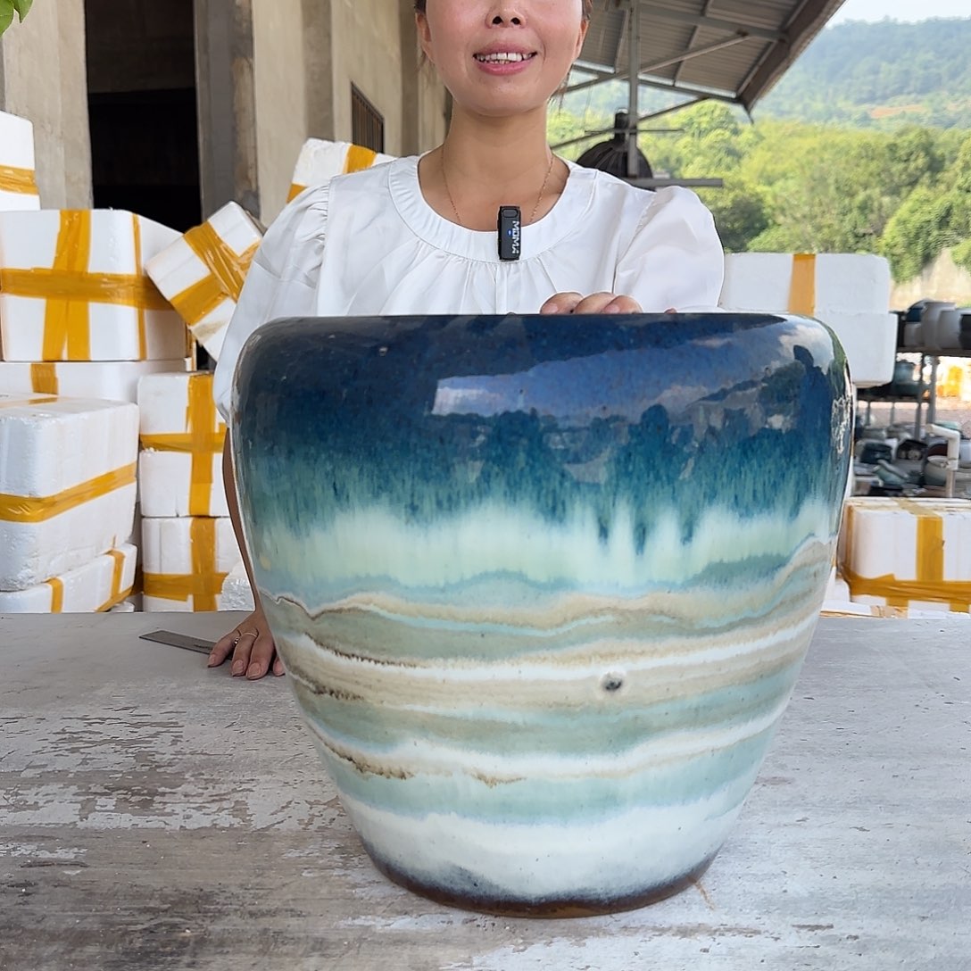 紫砂花盆王嫂花盆0713-140高30内口26