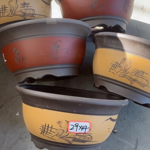 紫砂花盆100-5。29-14.。