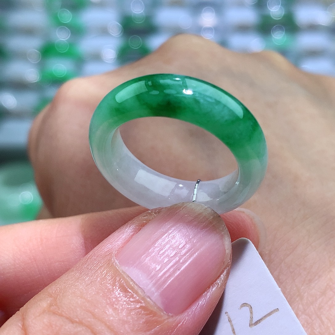 翡翠戒指未镶嵌12号