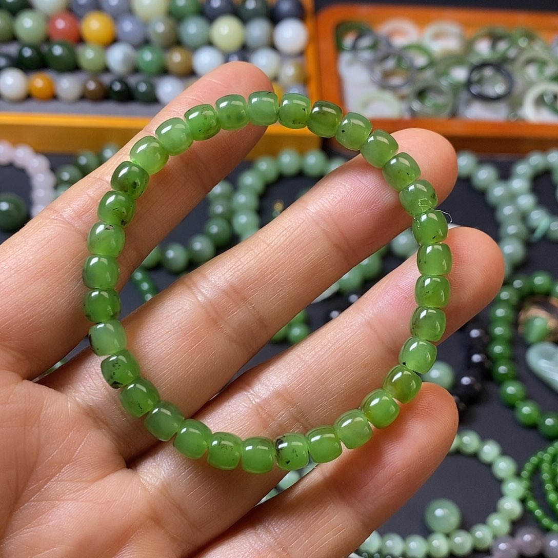 和田玉未镶嵌手链