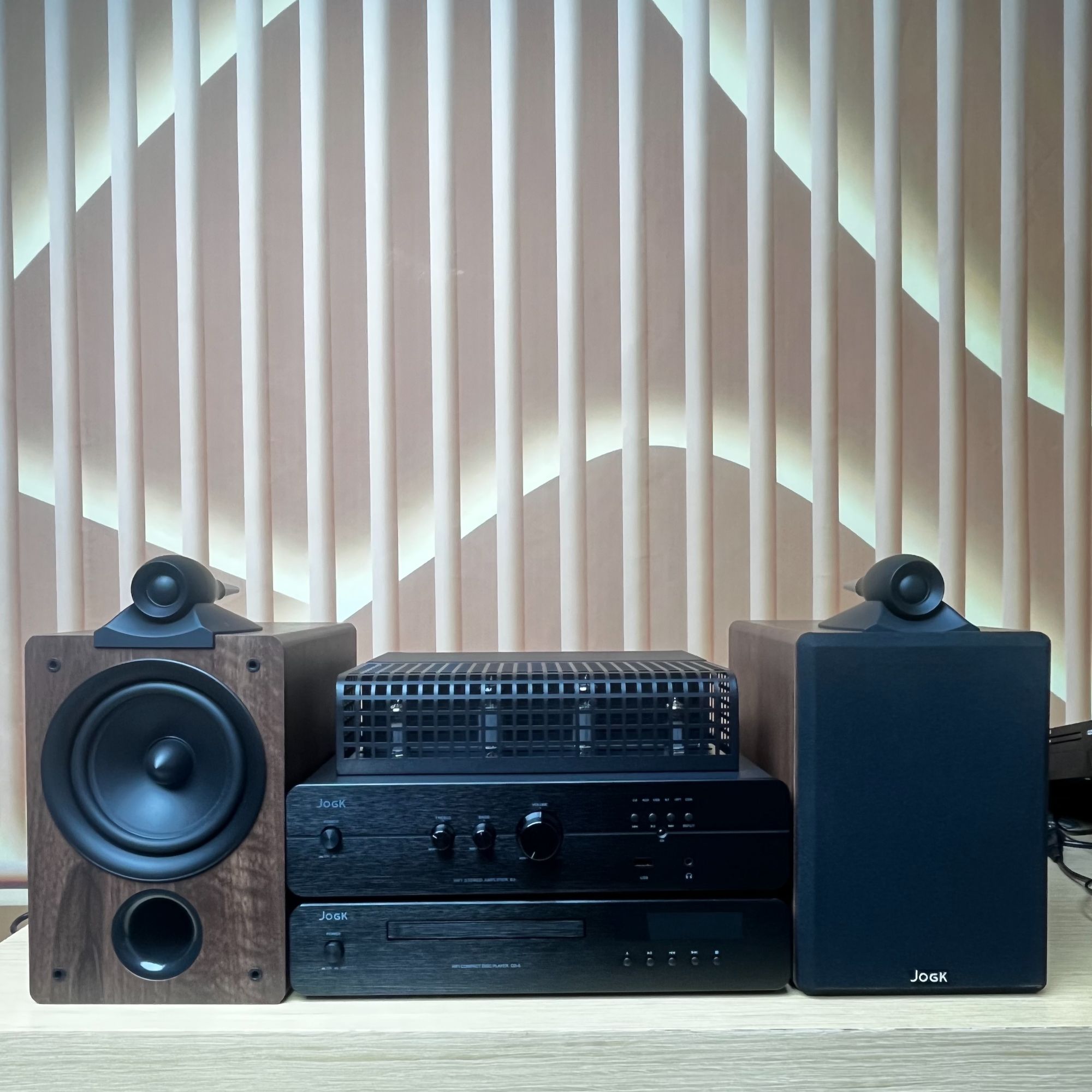 JOGK 纯CD机播放器 发烧胆机功放机 hifi音响组合套装鹦鹉螺音响