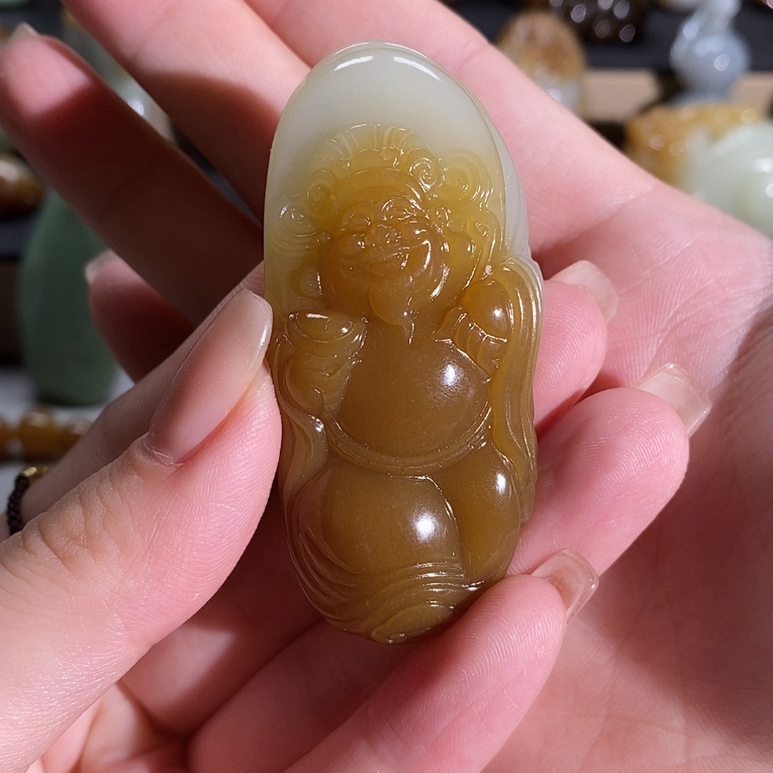 和田玉未镶嵌挂件