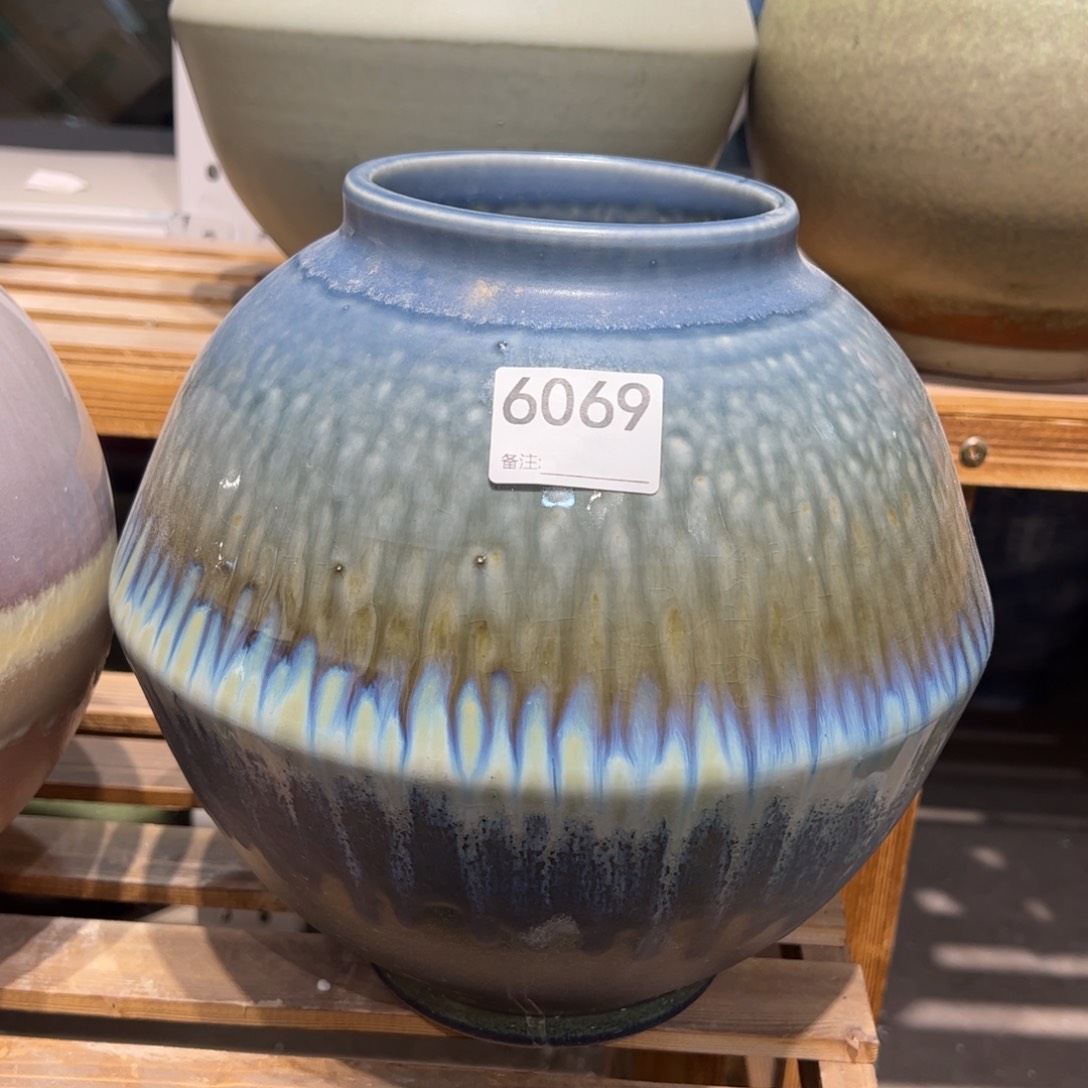 瓷片6069高26.5口11微瑕介意勿拍