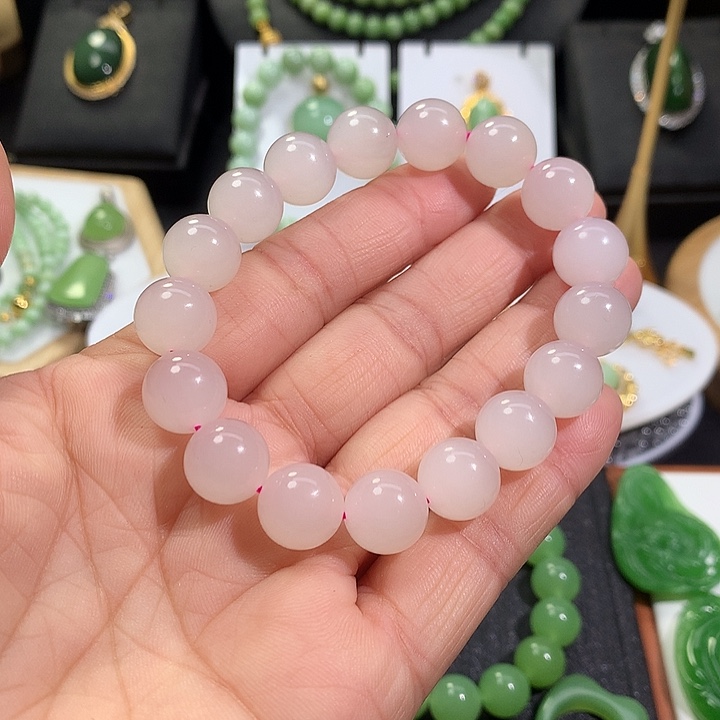 未镶嵌手串和田玉媚*