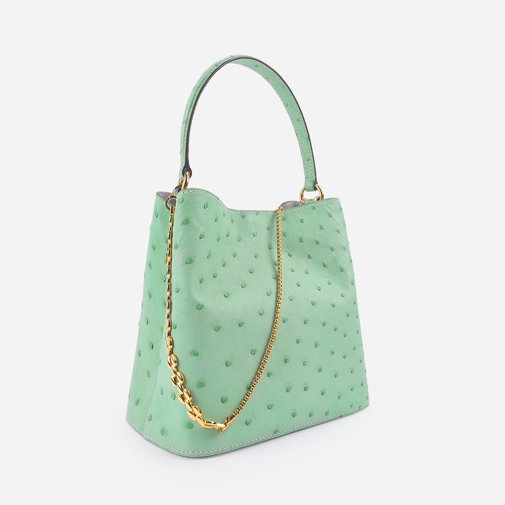 手提款日常休闲单肩包百搭女士手拎包竹节蓝色经典肩包