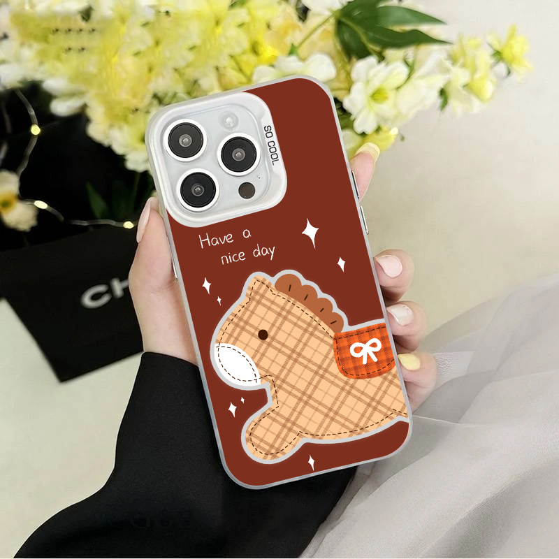 YHCY0013彩银壳适用iPhone苹果17华为QPPQ小米VIVO手机壳