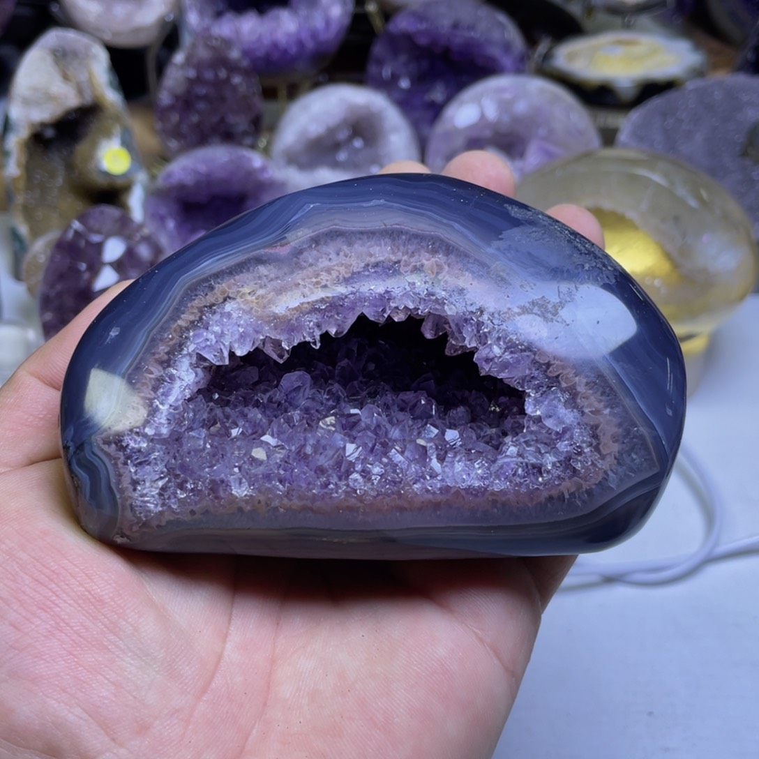 未镶嵌紫晶摆件紫晶