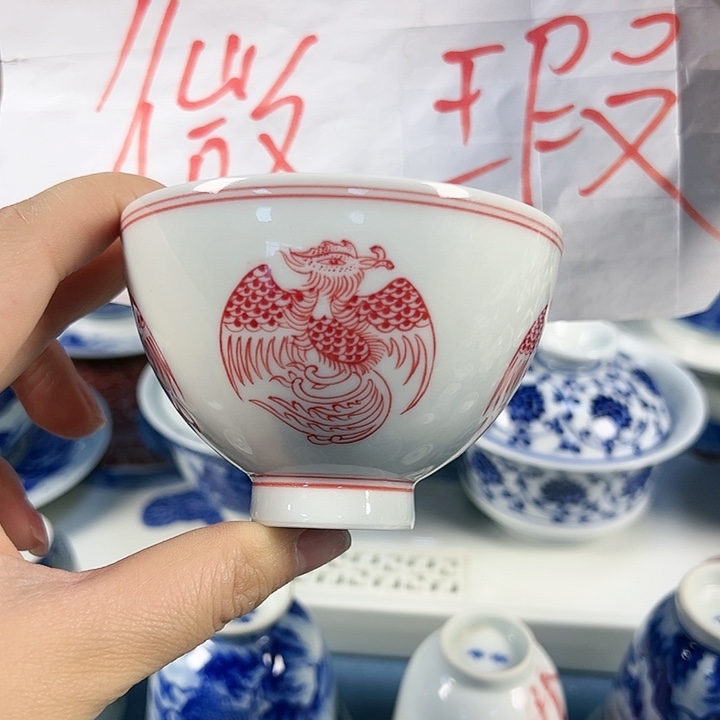 【闪购商品】景德镇手绘精品杯杯盖碗