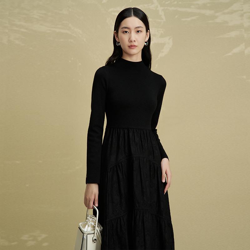 【羊羊专属】迪凯秋冬长袖连衣裙简约风格宽松版型秋DW52263M2