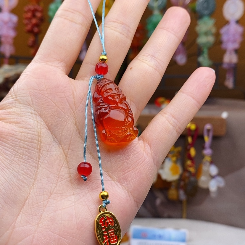 【闪购商品】玛瑙/玉髓车挂未镶嵌