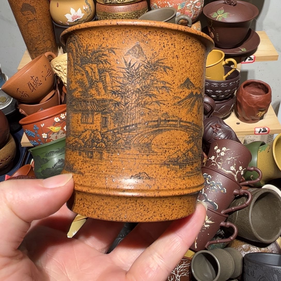 紫砂茶杯宜兴紫砂主人杯