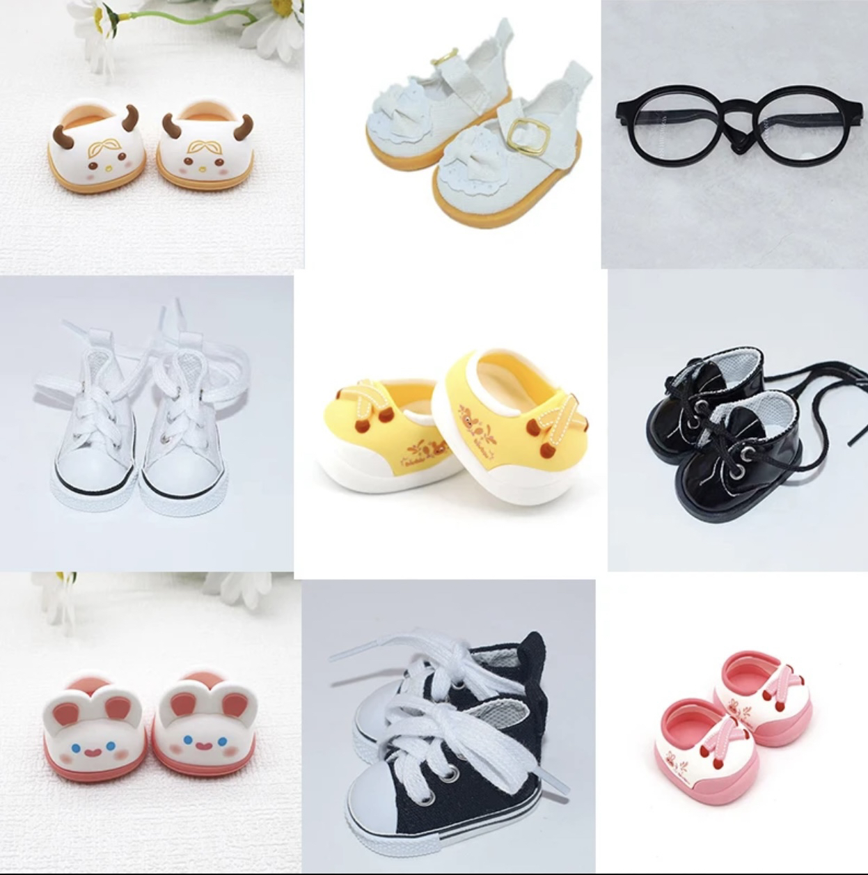 毛绒玩具玩偶小皮鞋包包眼镜玩具配饰