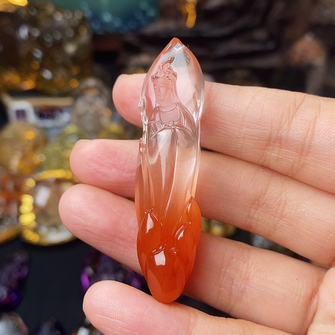 水晶吊坠未镶嵌M****晁吊坠