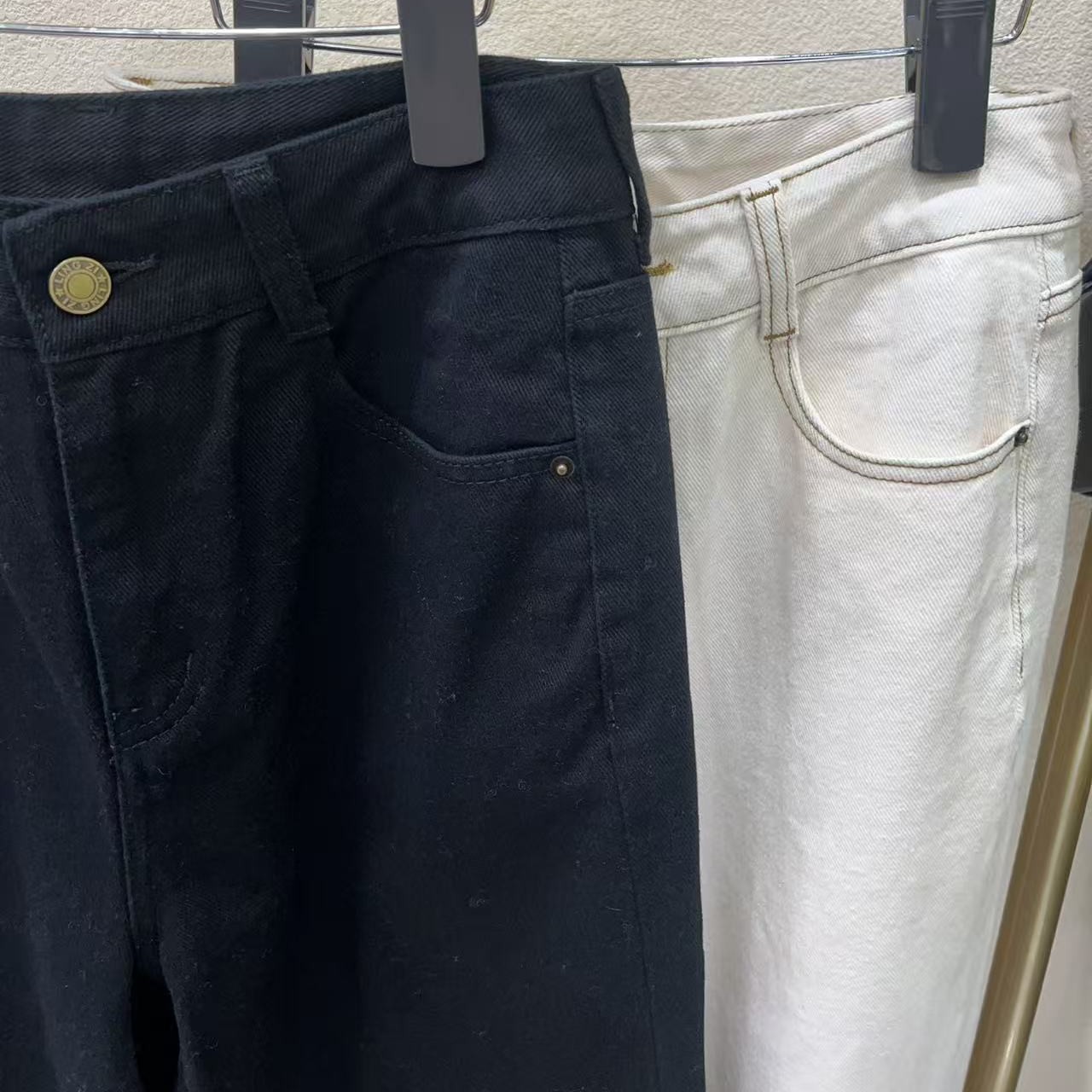 领姿LINGZI休闲加绒直筒裤1101129