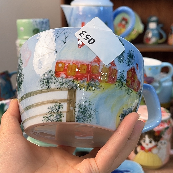 陶景德镇釉下手绘陶瓷 