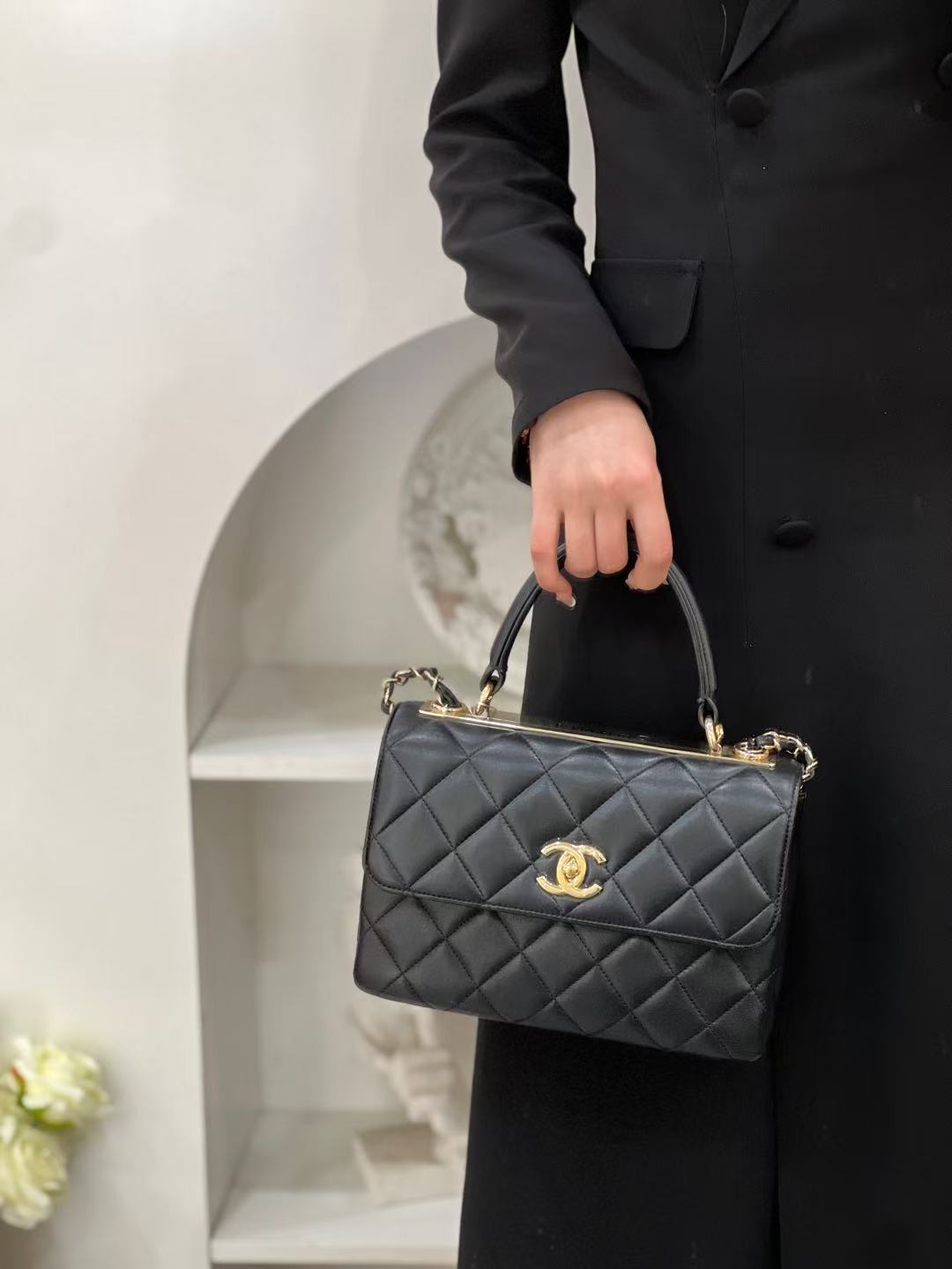 99新 Chanel/香奈儿 trendy cc小号黑金/无公价/甄选