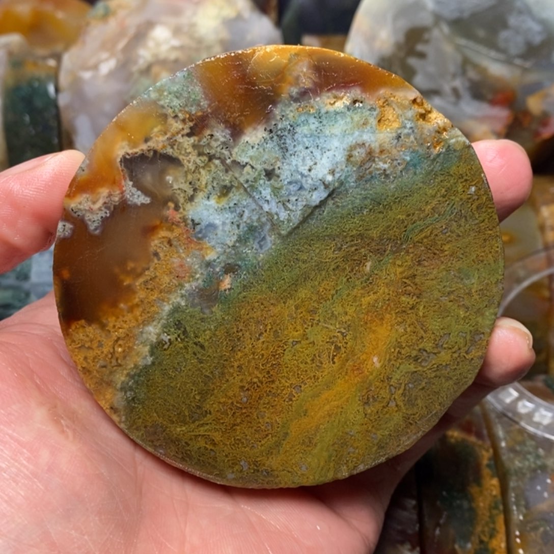 启***望定制玛瑙天然水草玛瑙手镯定制