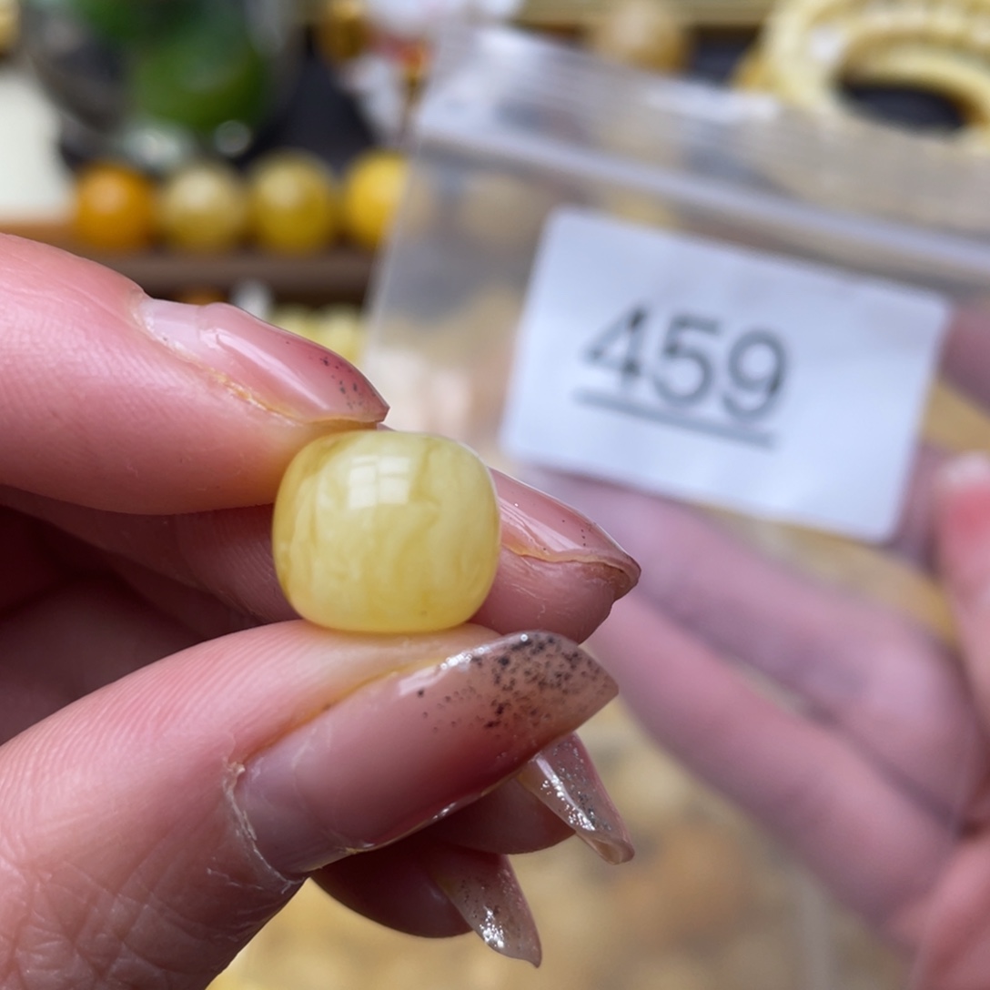 蜜蜡珠宝奇石未镶嵌粉点12