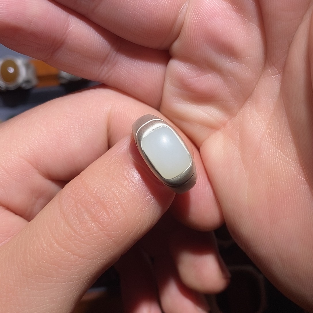 和田玉颈饰银S925镶嵌十*叔