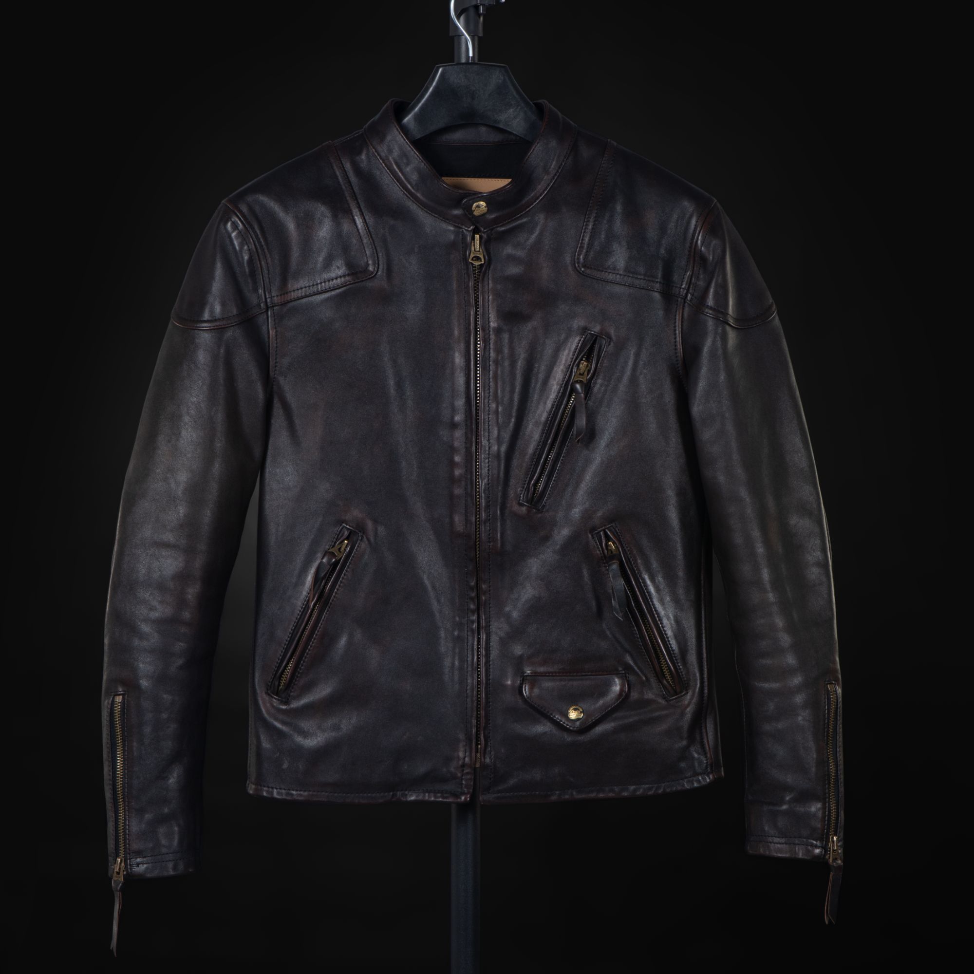 毒液全植鞣马皮男士短款真皮1.4mm厚