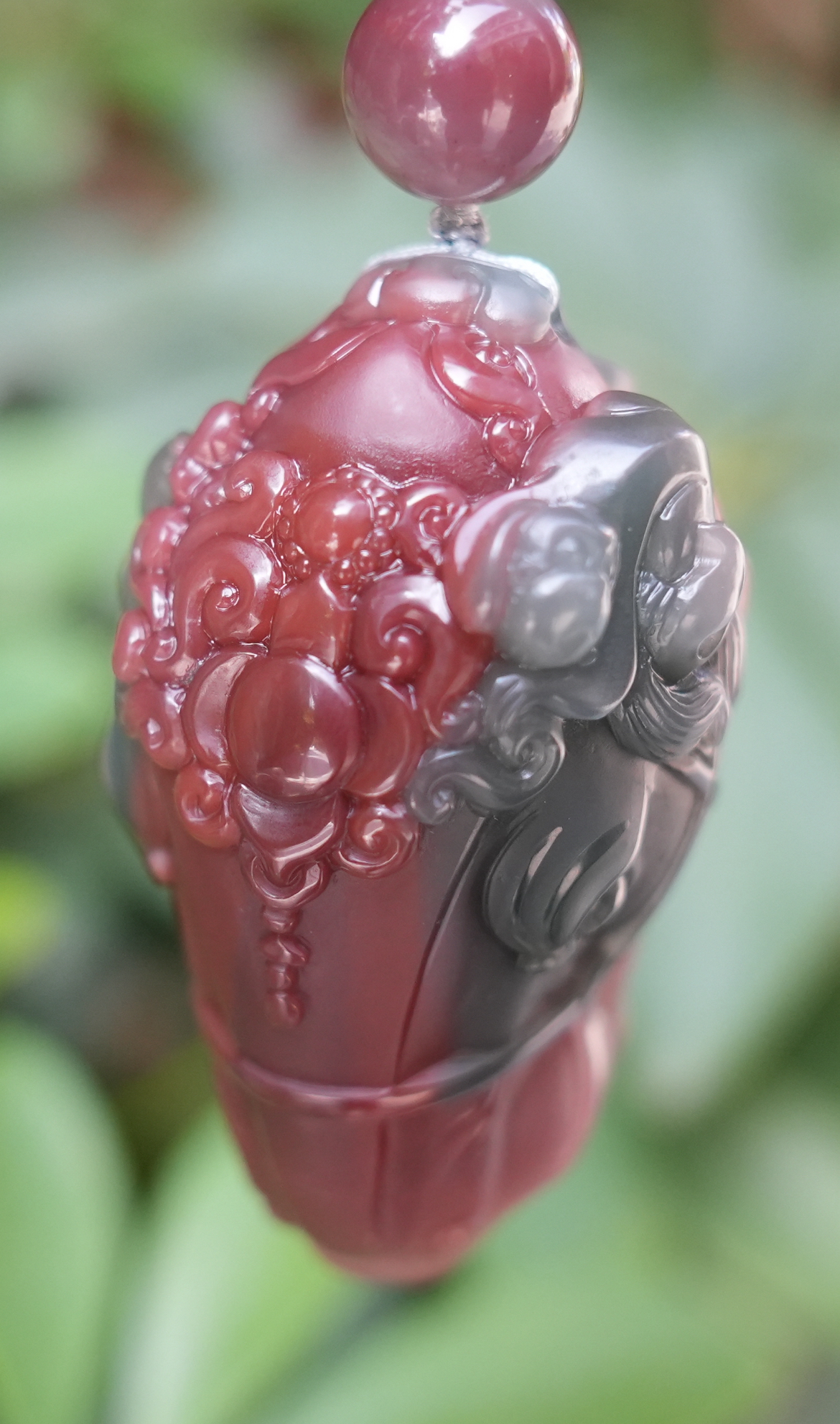 秦紫玉纯天然原矿七户侯苏工手作马上封侯单款