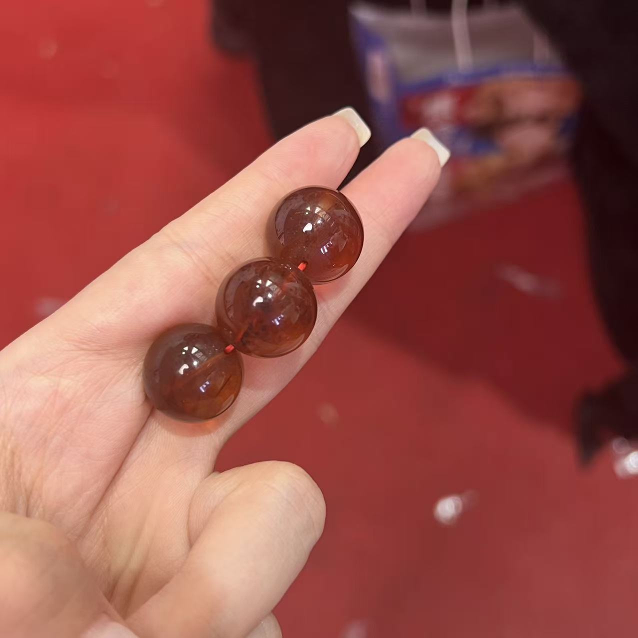 【小宝珠宝】22 S101484-茶珀单珠-多样性发一件-16mm