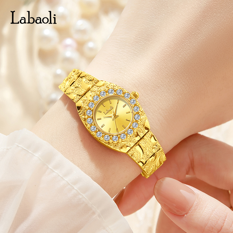 labaoli/拉宝丽（港品）LA630-小众轻奢气质百搭镶满钻女士石英腕表