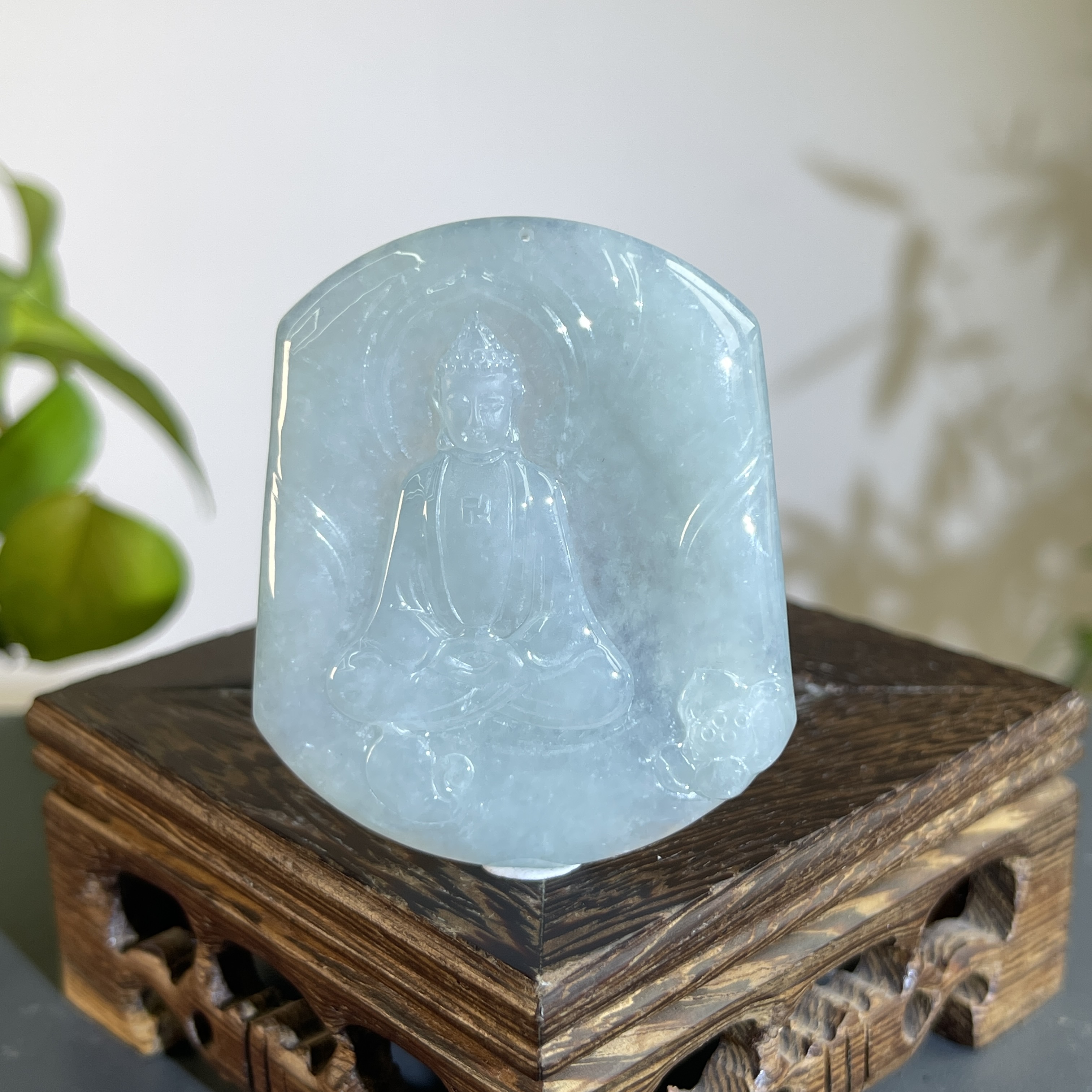 JCB07-194 天然缅甸A货翡翠 大日如来 