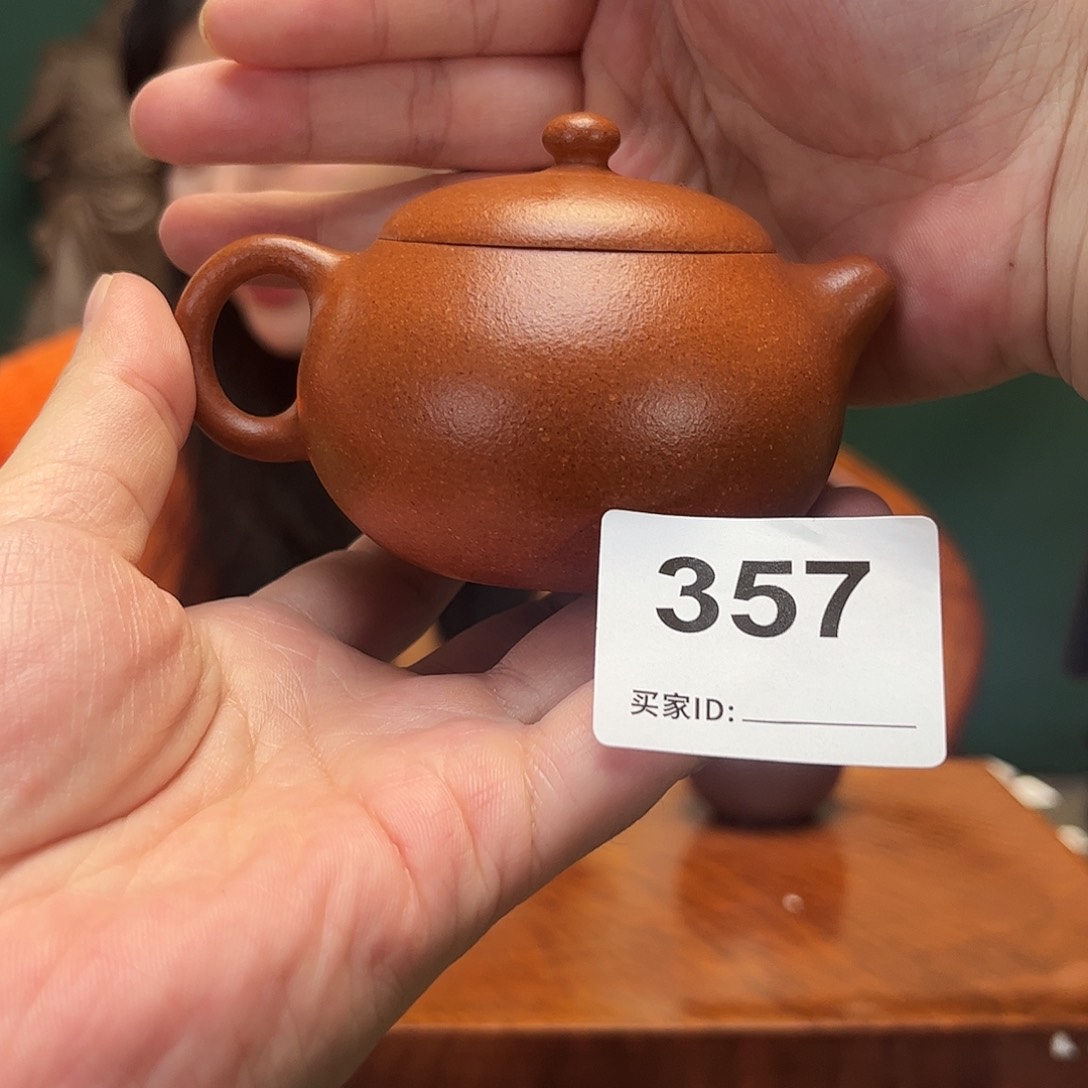 紫砂茶宠生砂朱泥西施357