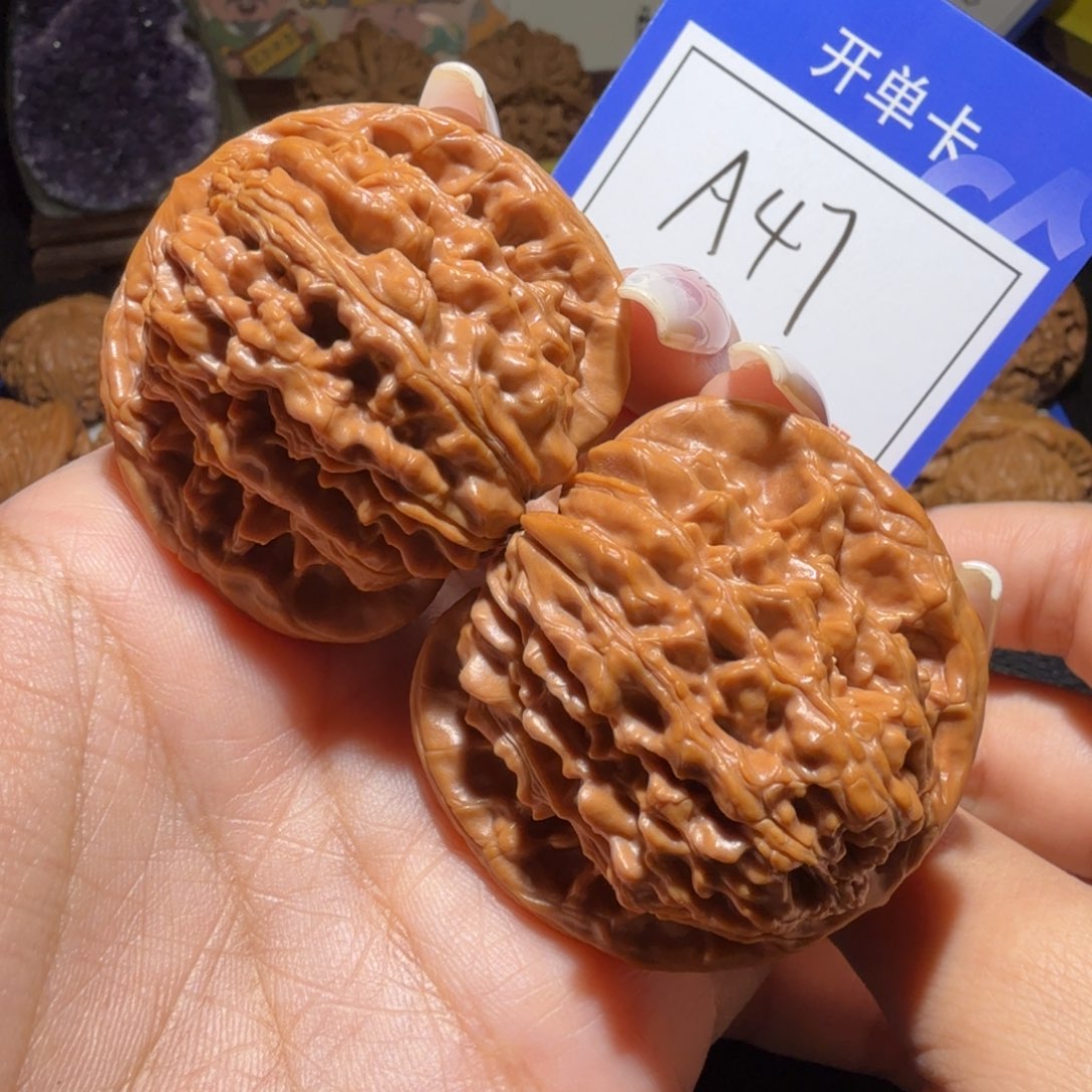 把件文玩核桃45四座楼a47