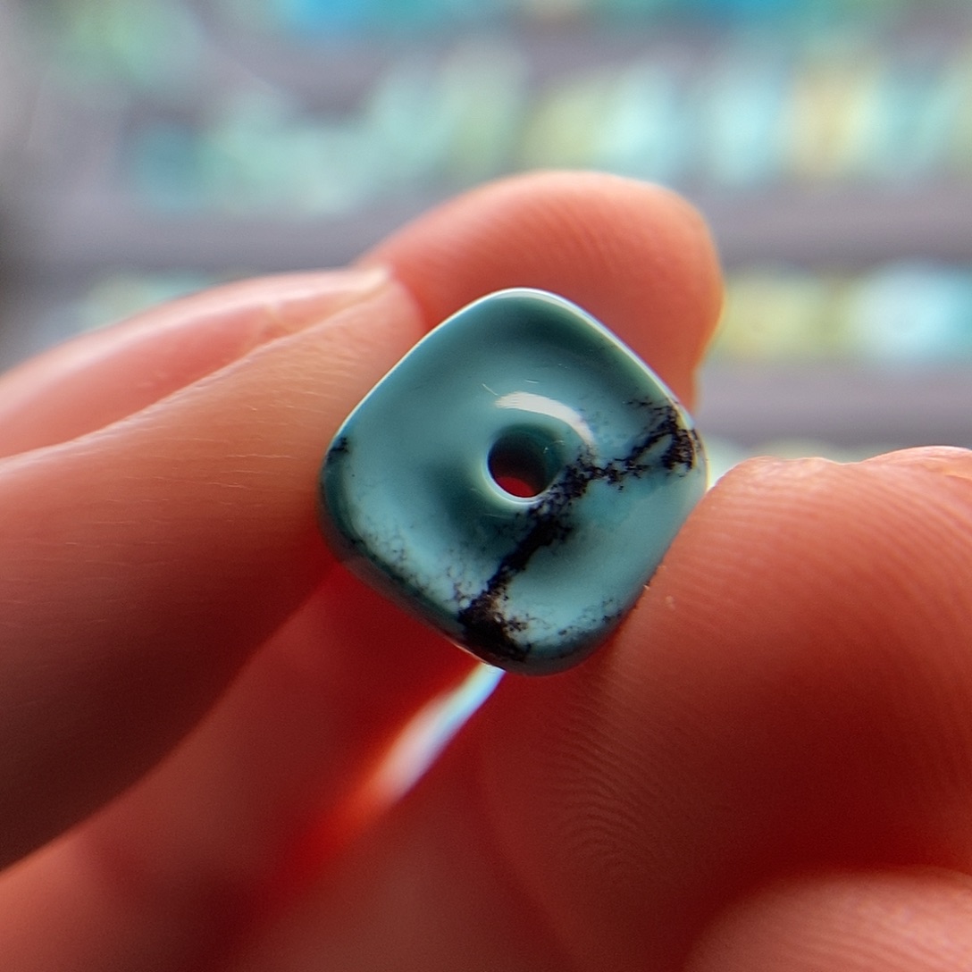 绿松石未镶嵌方扣10.3mm