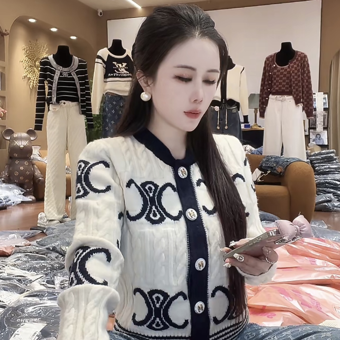 大婷子-订制高货阿林开衫毛衣（8-0966-6）