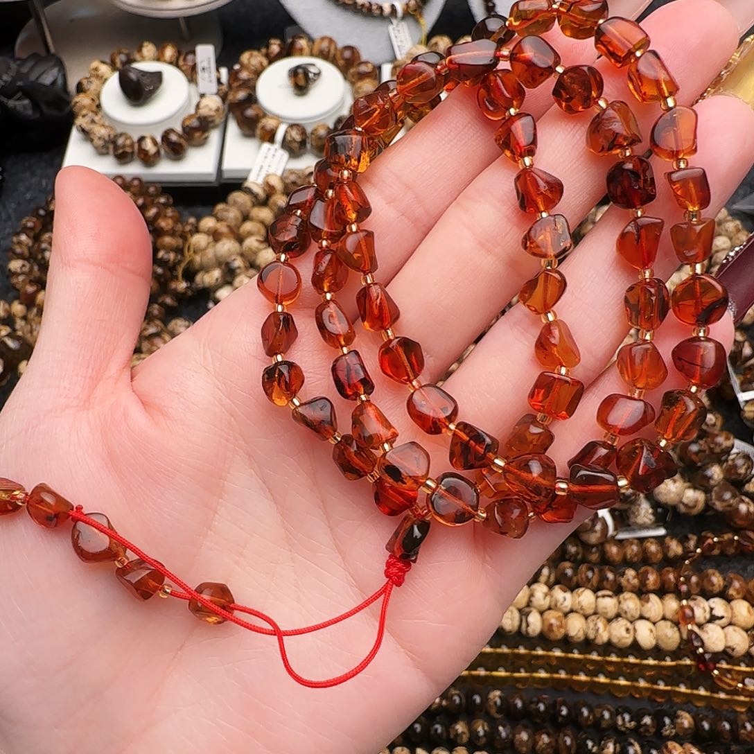 琥珀未镶嵌手链抚顺琥珀