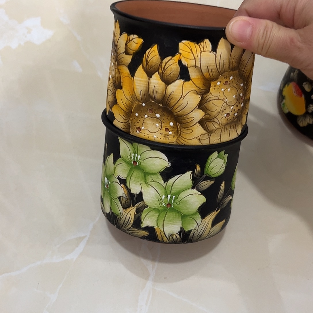 景德镇炫彩手绘口10.5高9