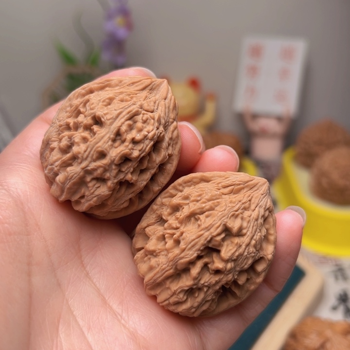 文玩核桃吊坠大沽石全品35