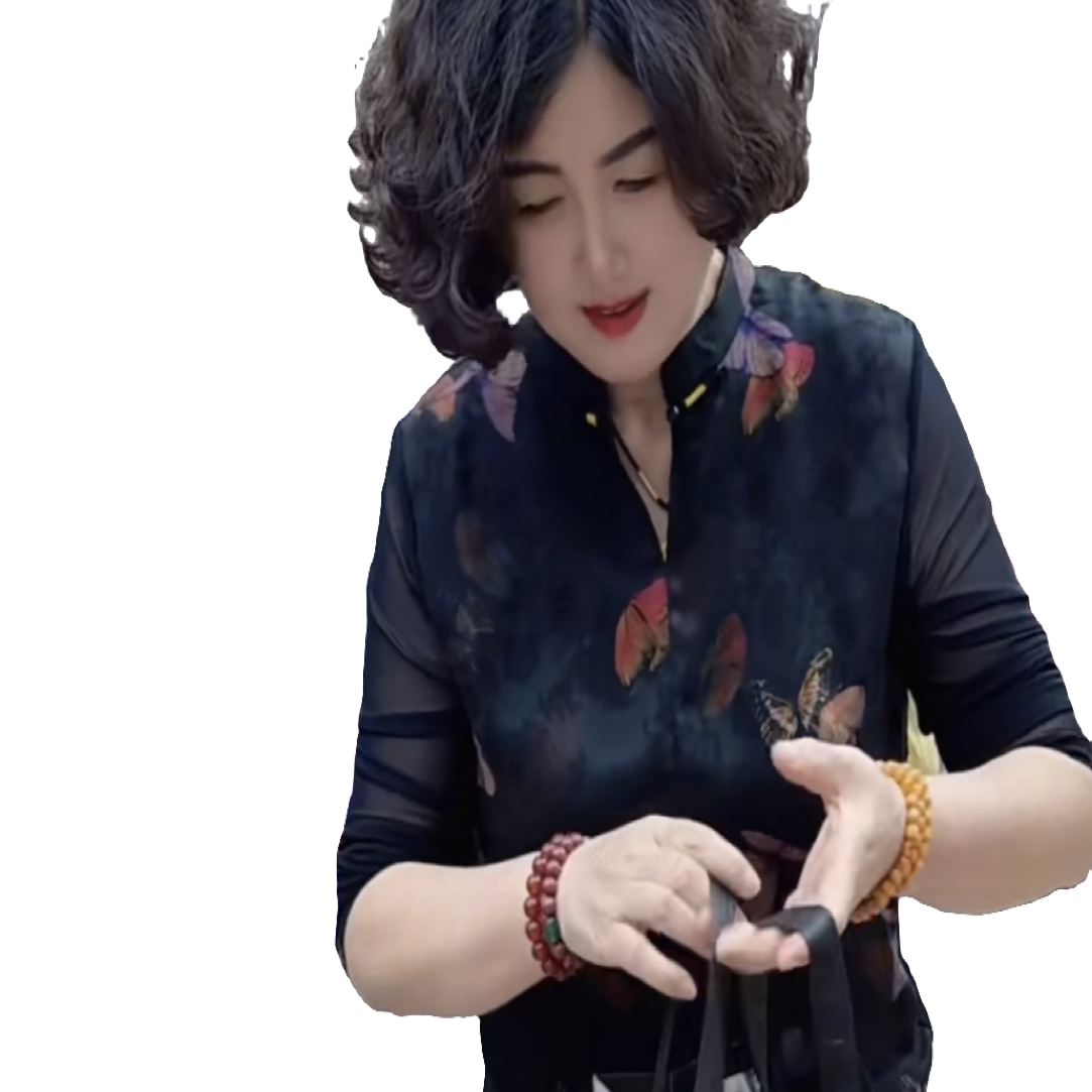 婆婆同款国风蝴蝶花 桑蚕丝上衣