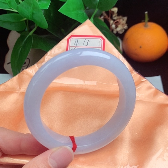 翡翠手镯未镶嵌     正圈55 冰紫罗兰