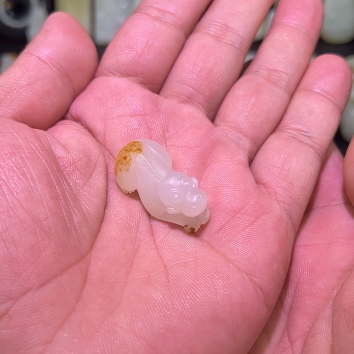 喜***梢和田玉未镶嵌吊坠(不含链)