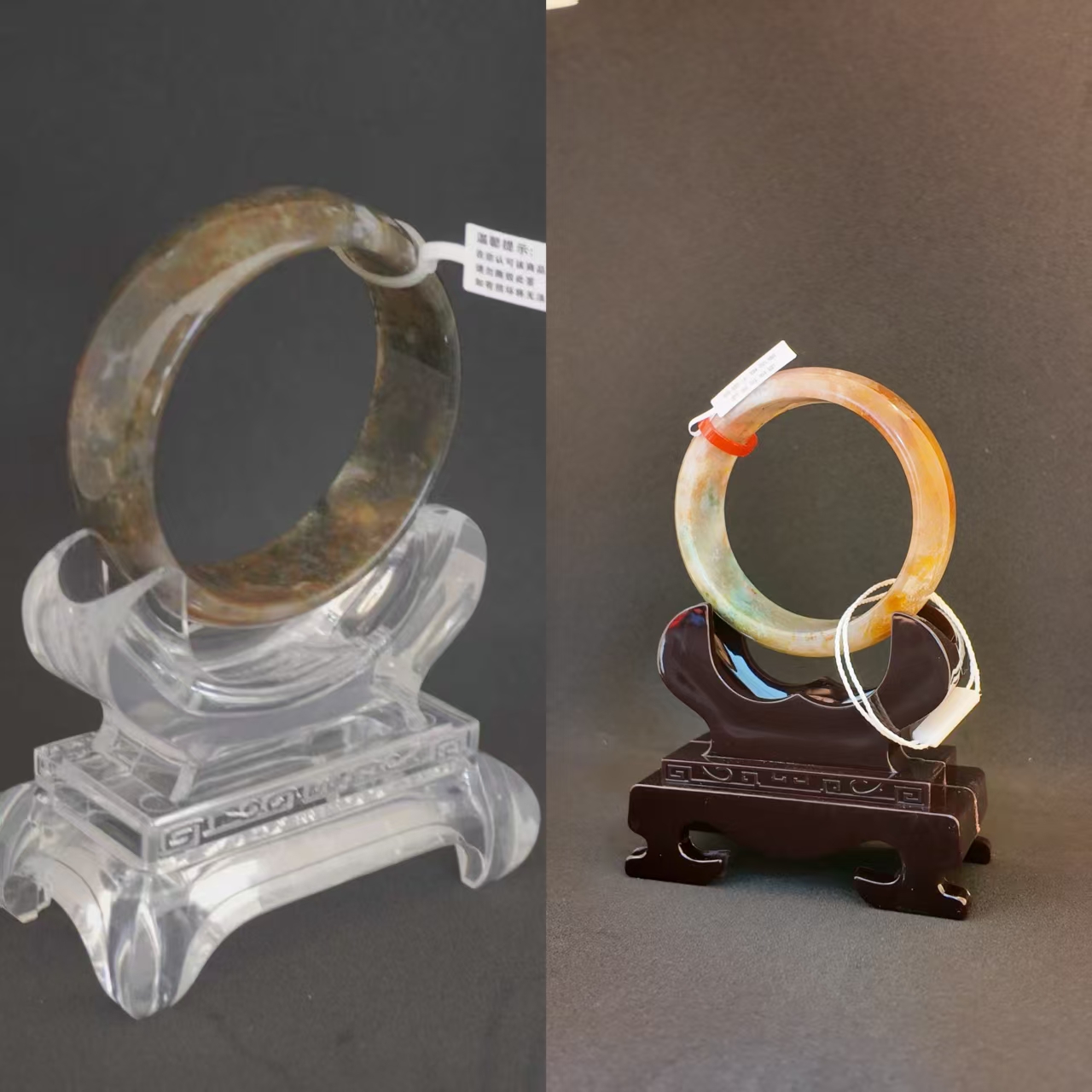 天然水草玛瑙手镯