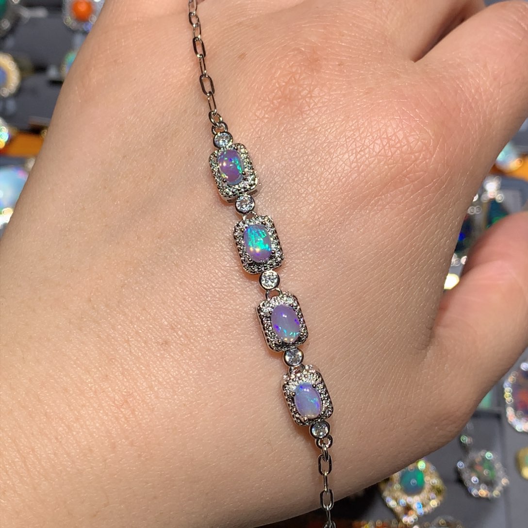 欧泊合金福利手链