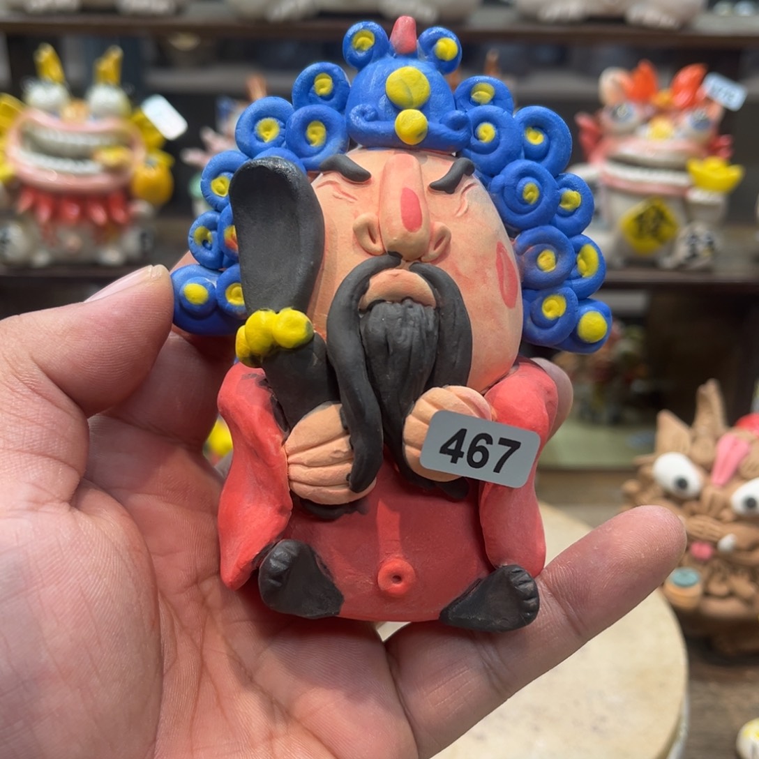 陶瓷纯手工抽象陶瓷摆件467