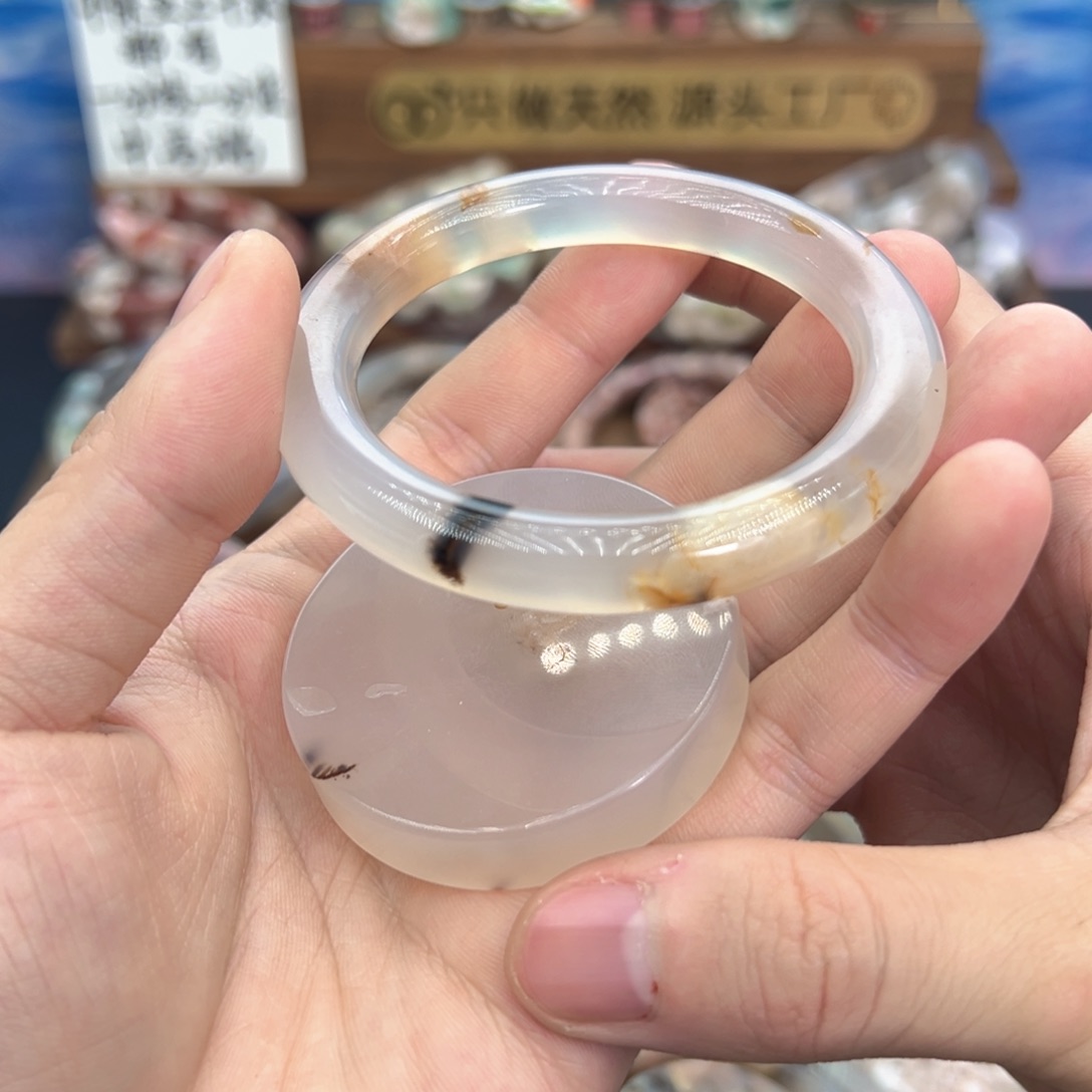 天然樱花手镯54圈口